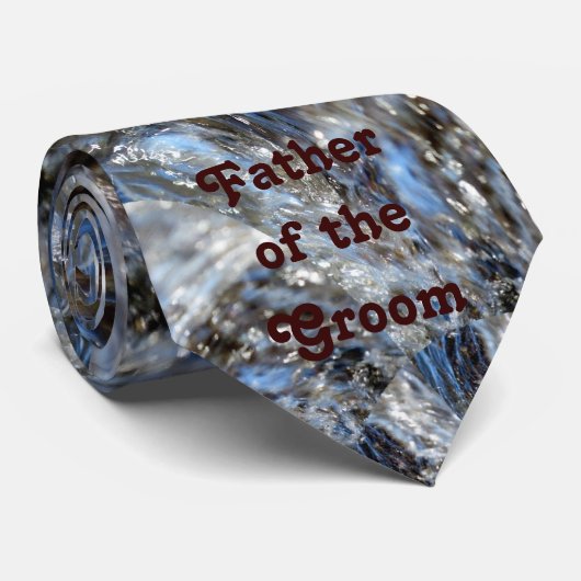 Wave FATHER VAN HET GROOM-Stropdas Stropdas (Opgerold)