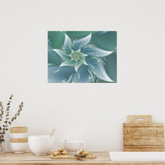 Wave Fractal Poster (Keuken)