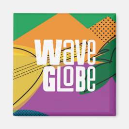 Wave Globe Magneet