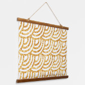Wave Gold Sun Glitter Boho Popular Collectie Hangend Wandkleed (Gebogen)