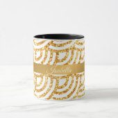 Wave Gold Sun Glitter Boho Popular Collectie Mok (Midden)