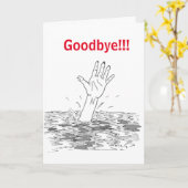 Wave Goodbye Leaving Kaart (Gele Bloem)