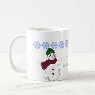 Wave Goodbye Snowman Koffiemok
