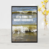 Wave Goodbye to your Twenties Happy 30th Birthday Kaart (Gele Bloem)