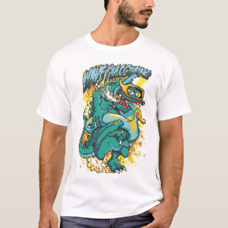 Wave I'm Coming Grappig Monster Beach Design T-shirt