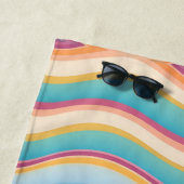 Wave kleurrijke aangepaste gepersonaliseerde patro strandlaken (In situ)