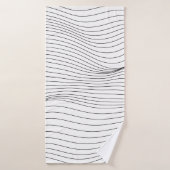 Wave Lines Pattern Abstracte Background.art, wave, Badhanddoek (Badhanddoek)