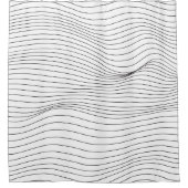 Wave Lines Pattern Abstracte Background.art, wave, Douchegordijn (Voorkant)