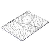 Wave Lines Pattern Abstracte Background.art, wave, Notitieboek (Linkerzijde)