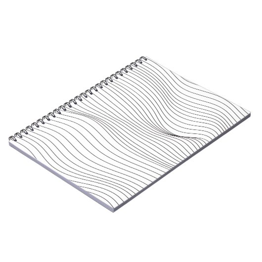 Wave Lines Pattern Abstracte Background.art, wave, Notitieboek (Linkerzijde)