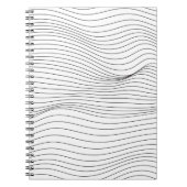 Wave Lines Pattern Abstracte Background.art, wave, Notitieboek (Voorkant)