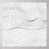Wave Lines Pattern Abstracte Background.art, wave, Poster (Voorkant)