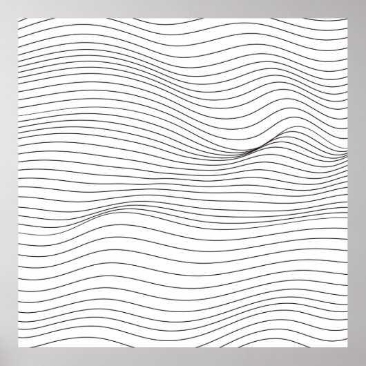 Wave Lines Pattern Abstracte Background.art, wave, Poster (Voorkant)