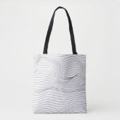 Wave Lines Pattern Abstracte Background.art, wave, Tote Bag (Voorkant)