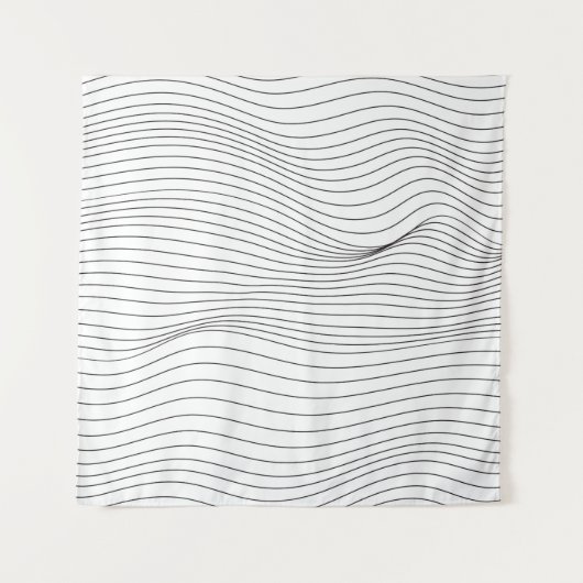 Wave Lines Pattern Abstracte Background.art, wave, Wandkleed (Voorkant)