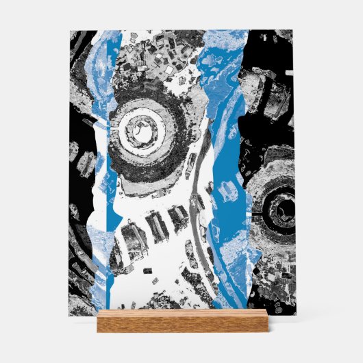 Wave Mechanism – Abstract Custom 11" x 14" Acrylic Acryl Bord (Voorkant)
