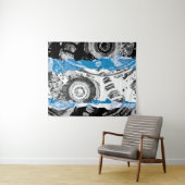 Wave Mechanism – Abstract Medium Tapestry Wandkleed (In Situ (horizontaal))