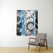 Wave Mechanism – Abstract Medium Tapestry Wandkleed (In situ)