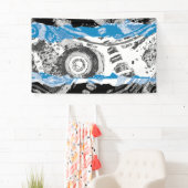 Wave Mechanism – Abstract Vinyl Banner (3' x 5') (Insitu)