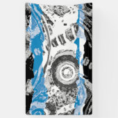 Wave Mechanism – Abstract Vinyl Banner (3' x 5') (Verticaal)