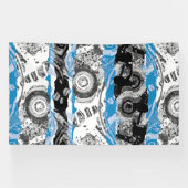 Wave Mechanism – Abstract Vinyl Banner (6' x 10') (Horizontaal)