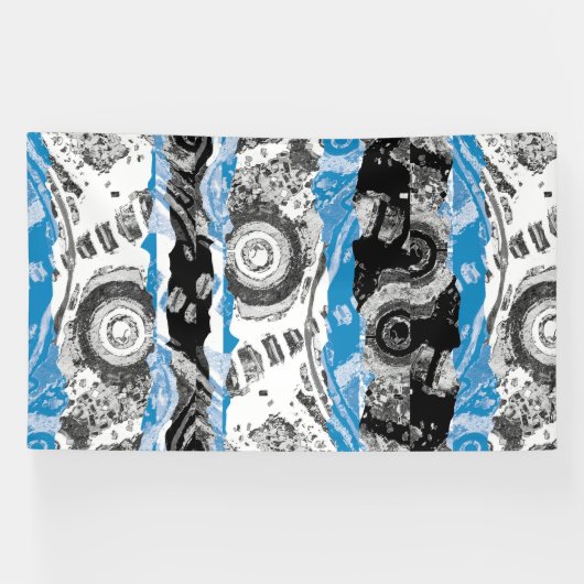 Wave Mechanism – Abstract Vinyl Banner (6' x 10') (Horizontaal)