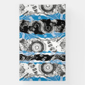 Wave Mechanism – Abstract Vinyl Banner (6' x 10') (Verticaal)