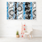 Wave Mechanism – Abstract Vinyl Banner (6' x 10') (Insitu)