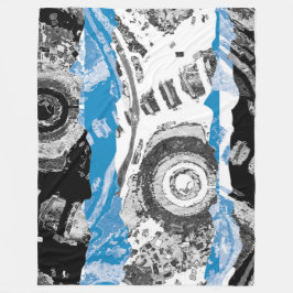 Wave Mechanism – Custom Fleece Blanket (Large, 60" Deken