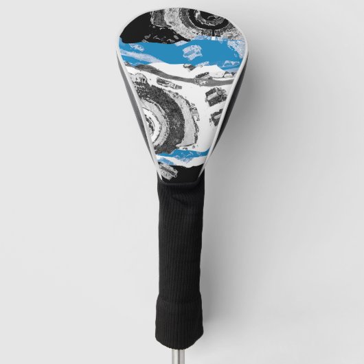 Wave Mechanism – Custom Golf Head Cover (Driver,  (Voorkant)