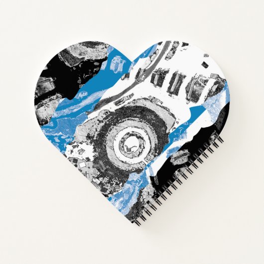 Wave Mechanism – Custom Spiral Notebook 8.5" x 11 Notitieboek (Achterkant)