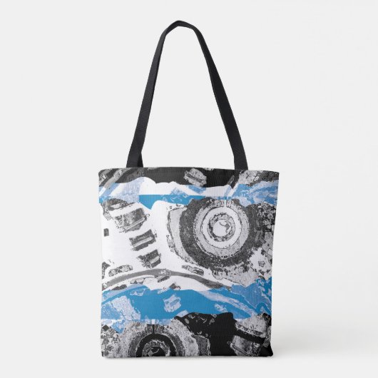 Wave Mechanism – Custom Tote Bag (Medium, Shoulder (Achterkant)