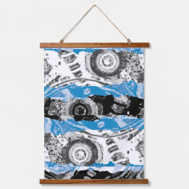 Wave Mechanism – Custom Wood Topped Wall Tapestry Hangend Wandkleed