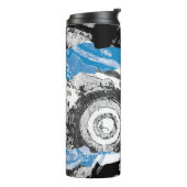 Wave Mechanisme – Aangepaste chiffon sjaal (100 cm Thermosbeker (Gedraaid links)