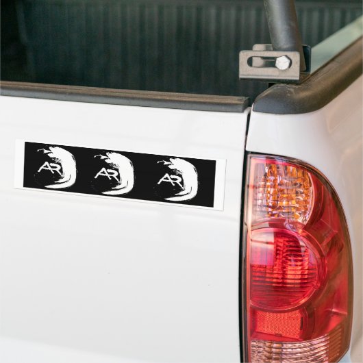 Wave-monogram Bumpersticker (Op Truck)