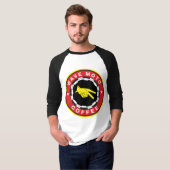 Wave Moto Coffee Baseball T - WOT-brandstof T-shirt (Voorkant volledig)