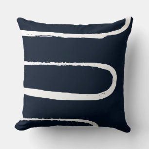 Wave Navy Blue Kussen
