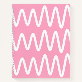 Wave No. 3 - Notebook (Flamingo Pink) Notitieboek