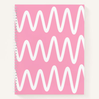 Wave No. 3 - Notebook (Flamingo Pink) Notitieboek