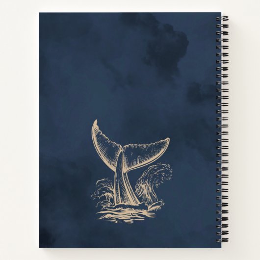 Wave Notebook – Ocean-Inspired Journal for Notes Notitieboek (Achterkant)