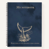 Wave Notebook – Ocean-Inspired Journal for Notes Notitieboek (Voorkant)