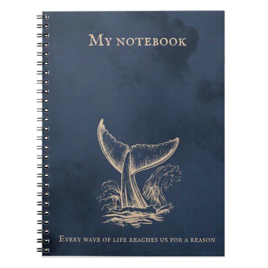 Wave Notitieboek – Ocean-Inspired Journal voor not (Voorkant)