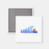 Wave of Blue Cats voor Kamala Funny Trump voor dam Magneet (Voorkant / Achterkant)