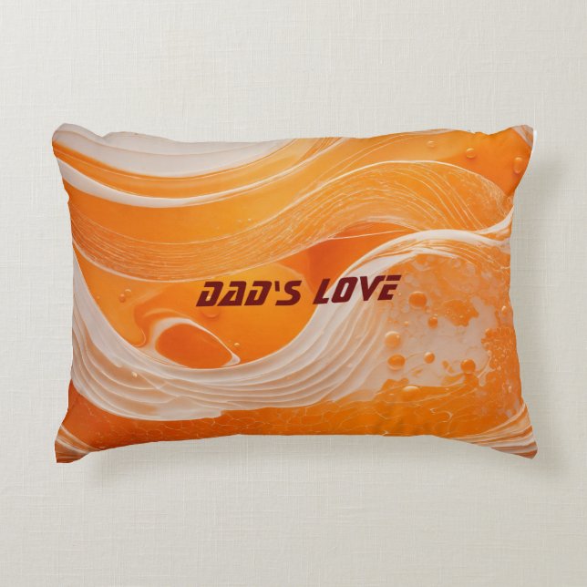 "Wave of Love: Papa's Delight" Accent Kussen (Voorkant)