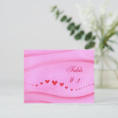 Wave of Red Hearts Briefkaarten (Staand voorkant)