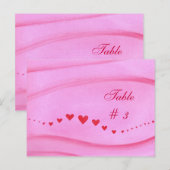 Wave of Red Hearts Briefkaarten (Voorkant / Achterkant)