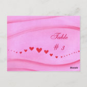 Wave of Red Hearts Briefkaarten (Achterkant)