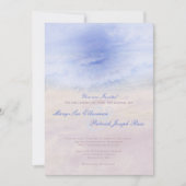 "Wave On the Sand" Wedding Invitation Kaart (Voorkant)
