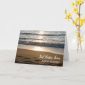 Wave op de strand wordt snel goed van groep kaart (Gele Bloem)