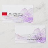 Wave Pattern Abstract Moderne unieke consultant Visitekaartje (Voorkant / Achterkant)